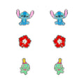 Disney Stitch Set 3 pairs of earrings silver