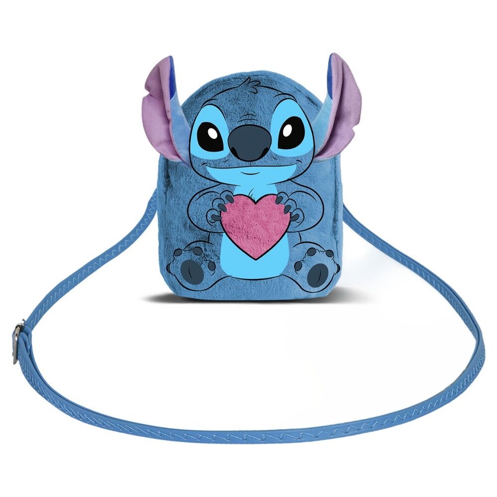 Geantă de pluș Disney Stitch cu inimă